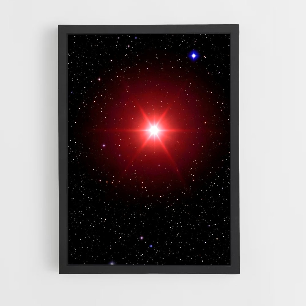 Poster Étoile Écarlate – affiche Étoiles (vue 2)